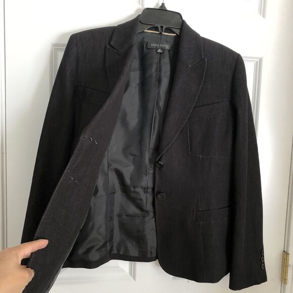 ANNE KLEIN WOMEN'S BLAZER/JACKET SIZE 6 PETITE COLLARED NECK TWO BUTTON BUSINESS - Picture 4 of 8